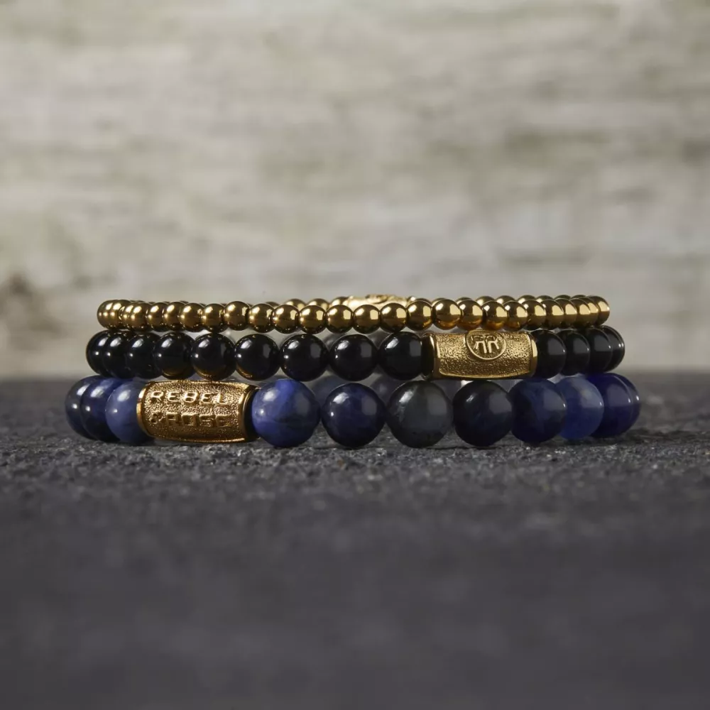 Rebel & Rose Midnight Blue Yellowgold - 8mm