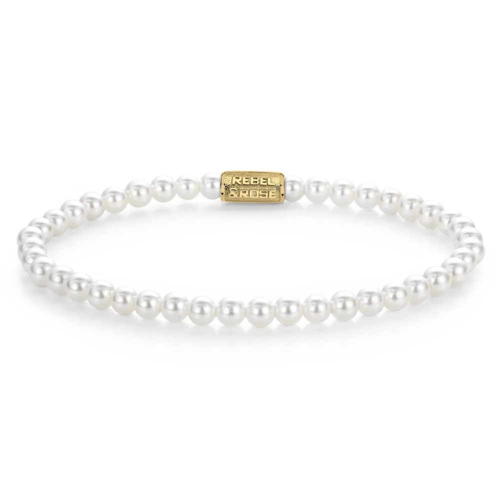 rebel & rose Pearl Gem Gold - 4mm