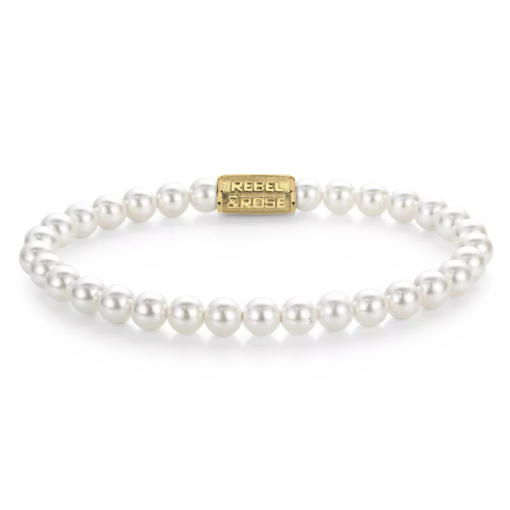 rebel & rose Pearl Gem Gold - 6mm