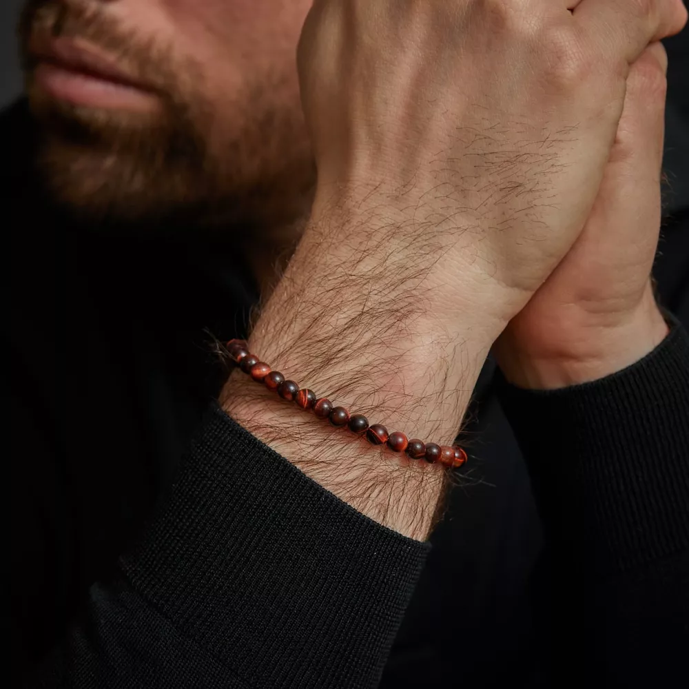 Rebel & Rose Tiger Red Vintage - 6mm