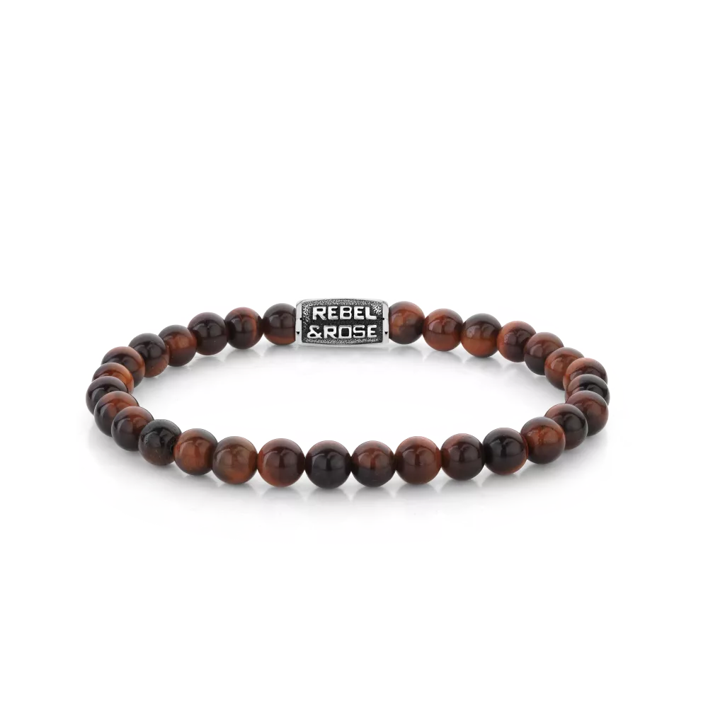 rebel & rose Tiger Red Vintage - 6mm