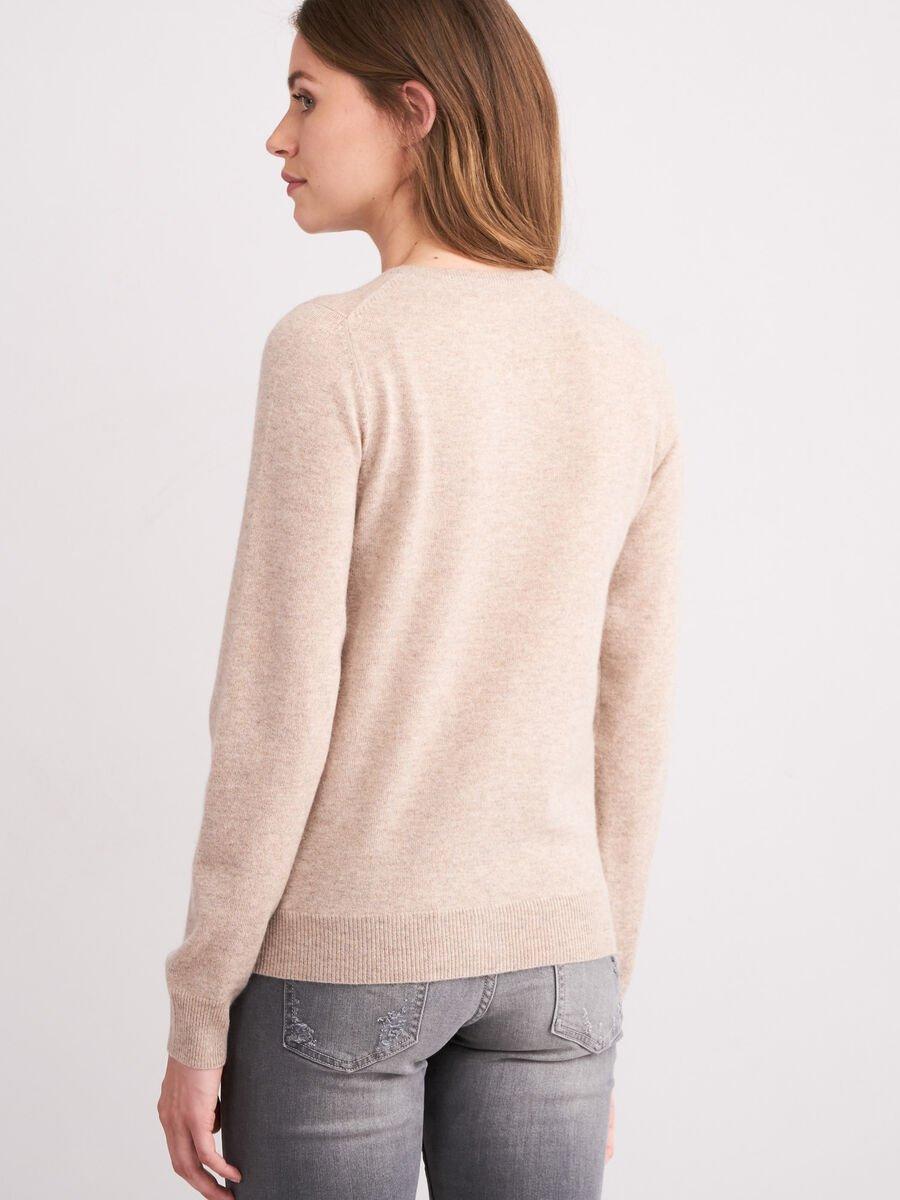 Repeat Cashmere Basic Cashmere Cardigan Met Ronde Hals