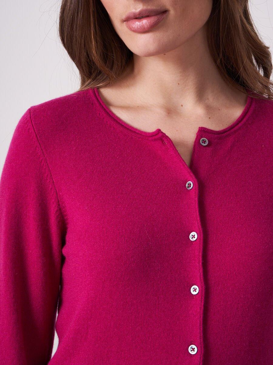 Repeat Cashmere Basic Fijngebreid Vest Met Ronde Hals Van Biologisch Cashmere