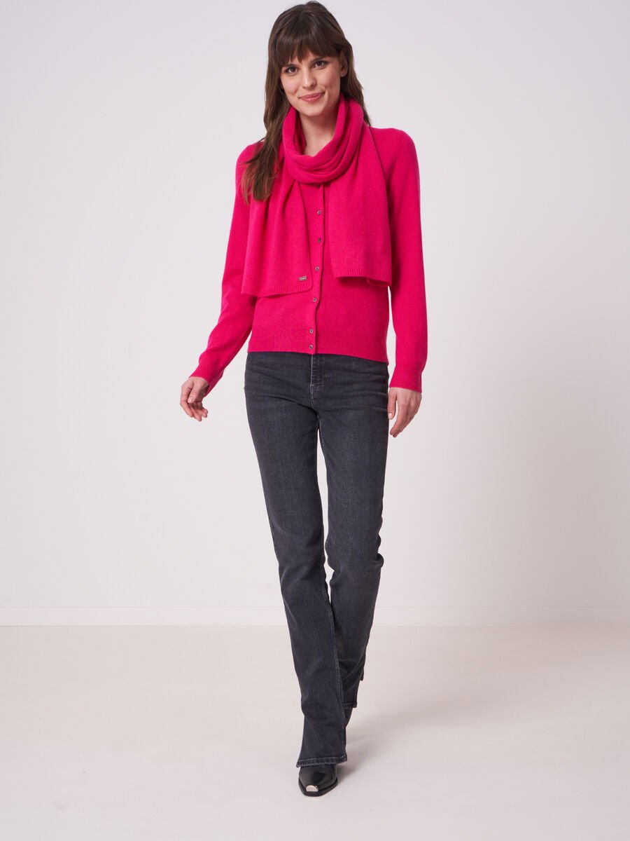 Repeat Cashmere Basic Fijngebreid Vest Met Ronde Hals Van Biologisch Cashmere