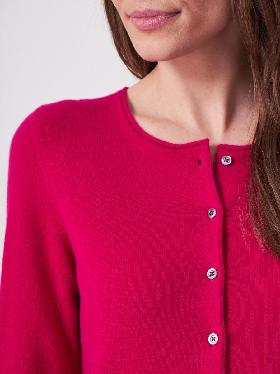 Repeat Cashmere Basic Fijngebreid Vest Met Ronde Hals Van Biologisch Cashmere