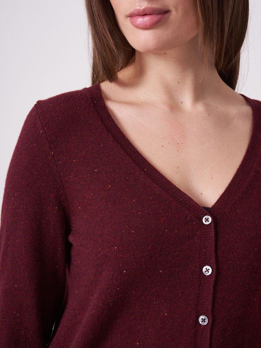 Repeat Cashmere Basic Fijngebreid Vest Met V-hals Van Biologisch Cashmere