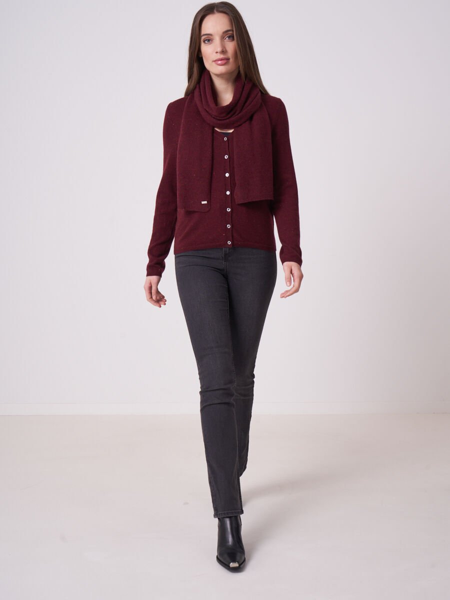 Repeat Cashmere Basic Fijngebreid Vest Met V-hals Van Biologisch Cashmere