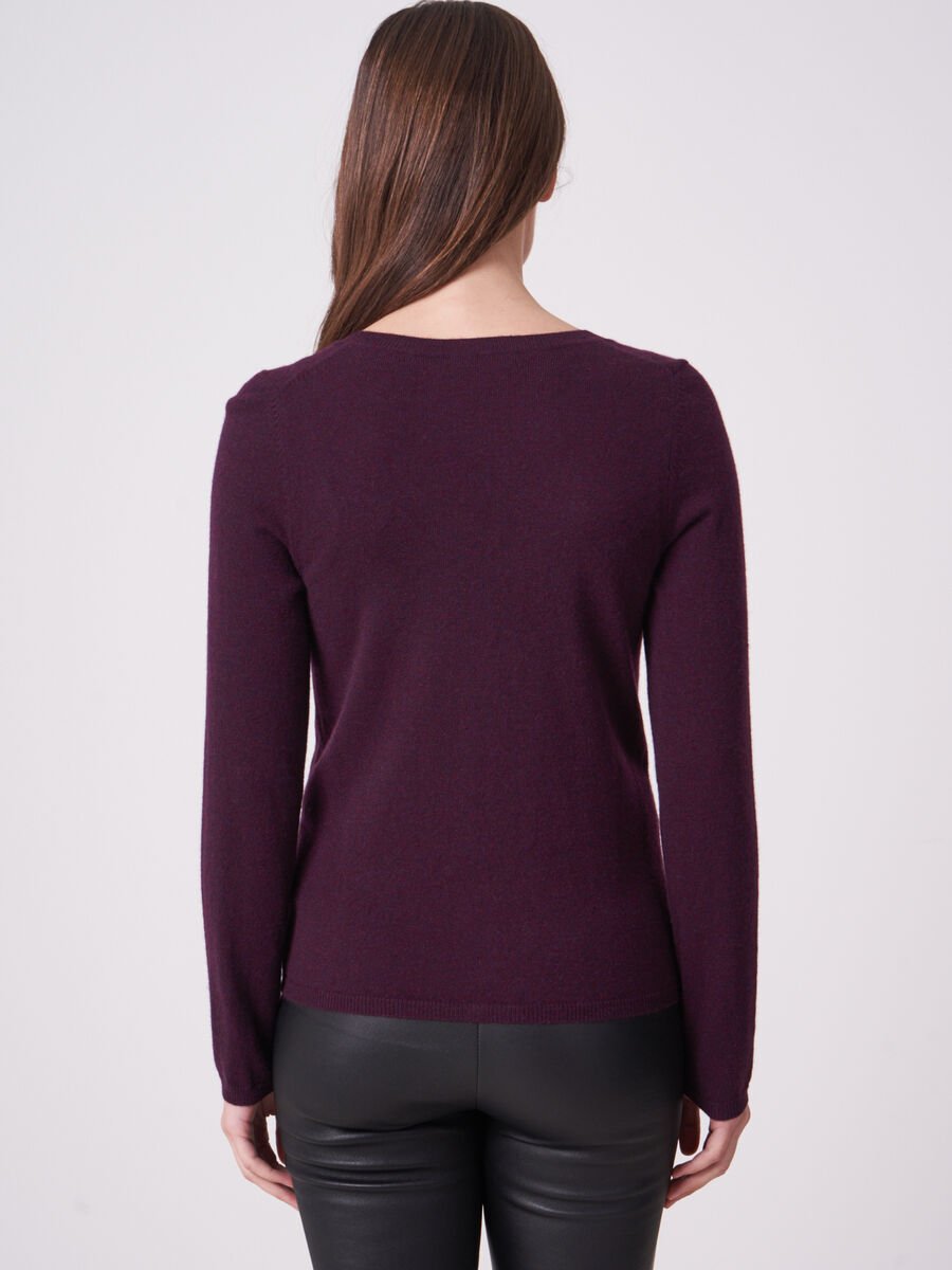 Repeat Cashmere Basic Fijngebreid Vest Met V-hals Van Biologisch Cashmere