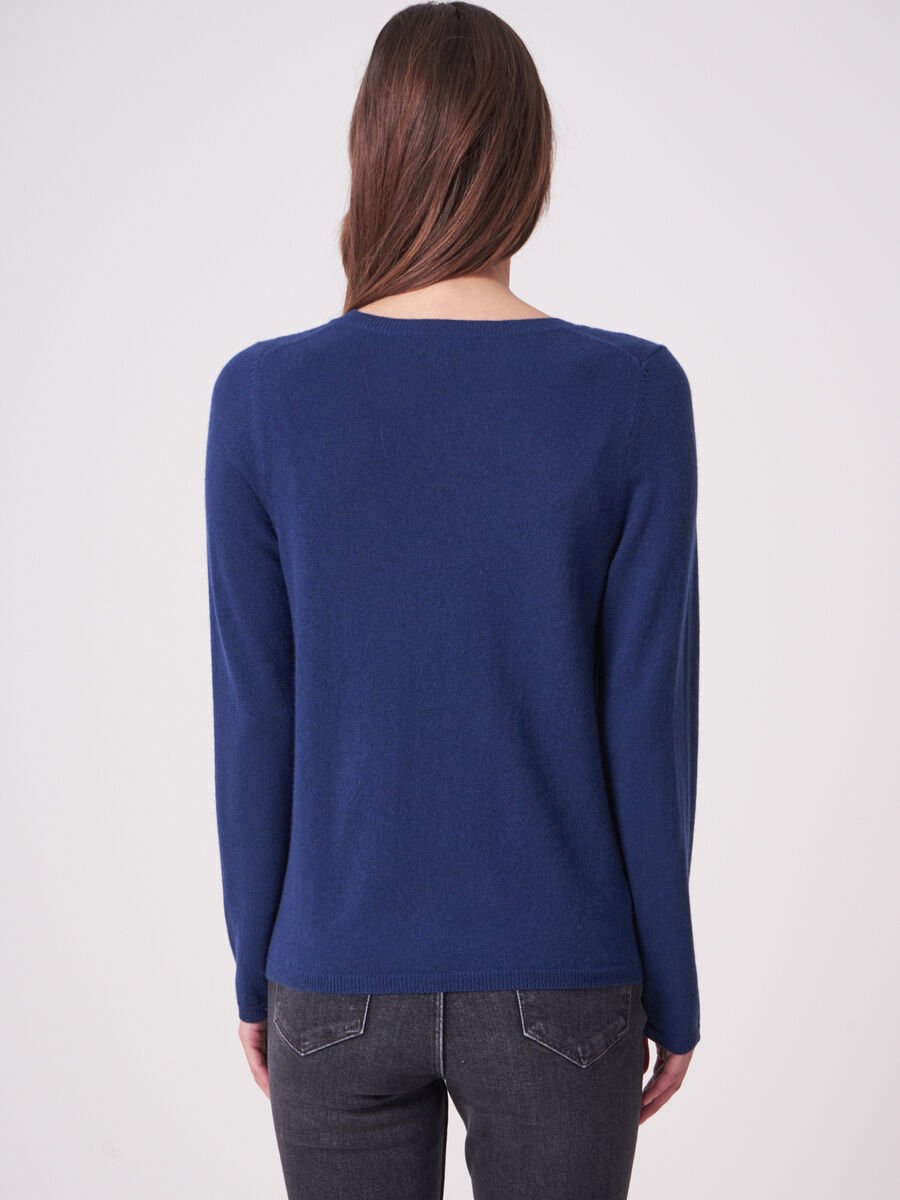 Repeat Cashmere Basic Fijngebreid Vest Met V-hals Van Biologisch Cashmere