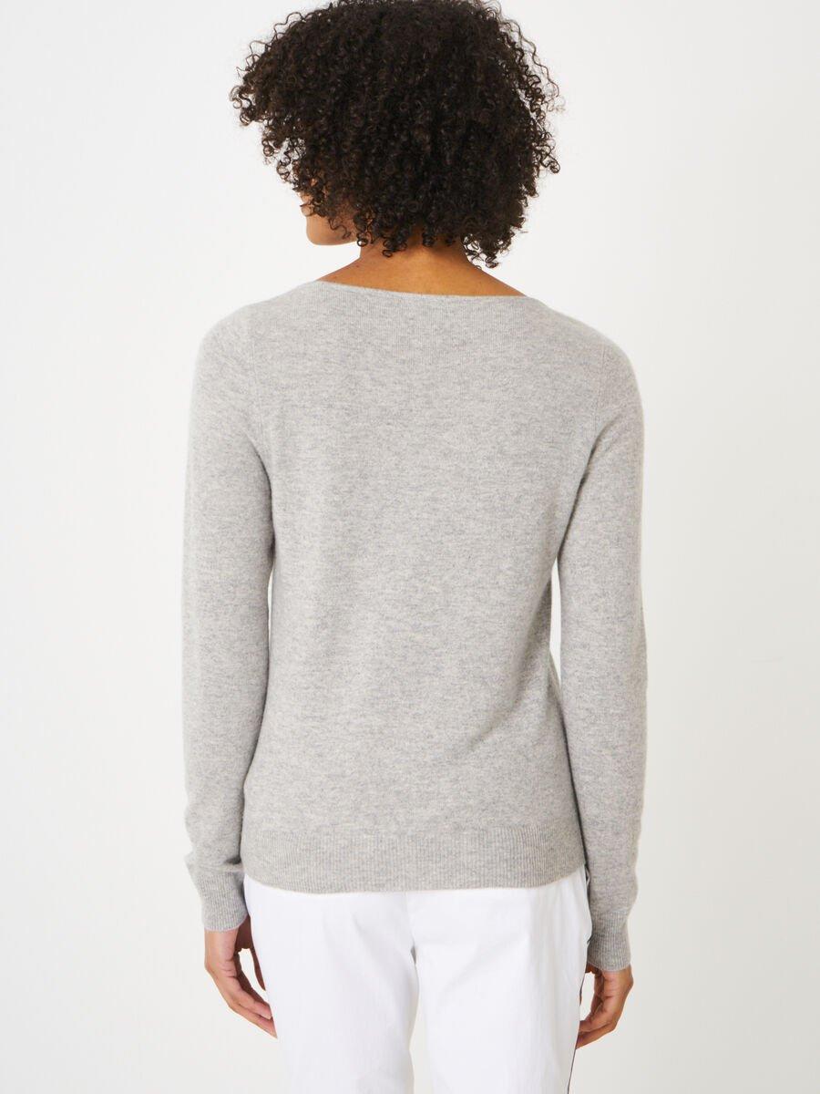 Repeat Cashmere Basic Organisch Cashmere Boothals Trui