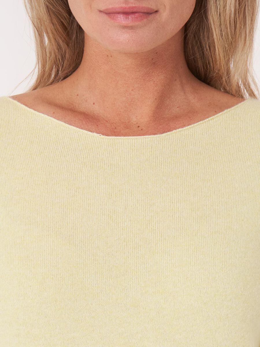 Repeat Cashmere Basic Organisch Cashmere Boothals Trui