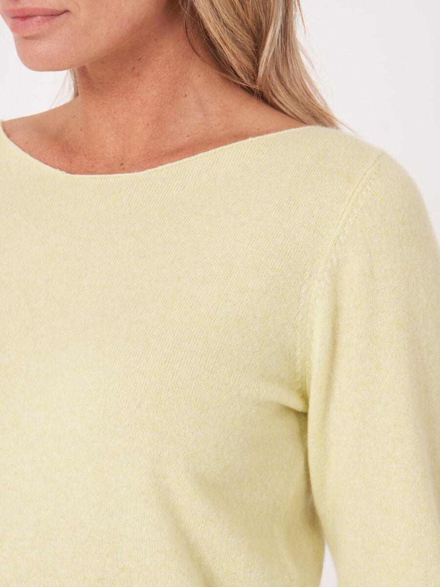 Repeat Cashmere Basic Organisch Cashmere Boothals Trui