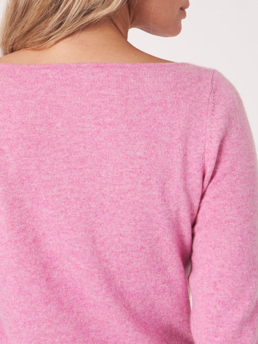 Repeat Cashmere Basic Organisch Cashmere Boothals Trui