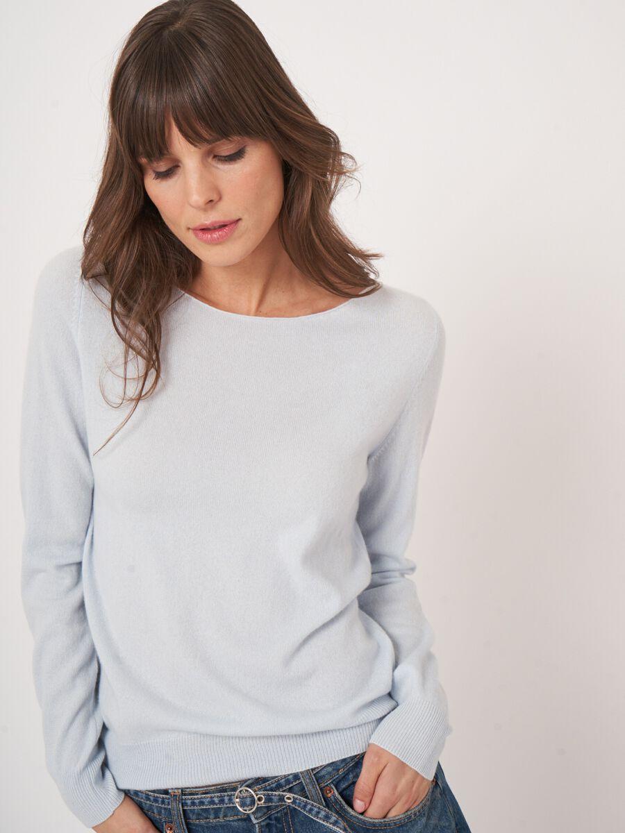Repeat Cashmere Basic Organisch Cashmere Boothals Trui