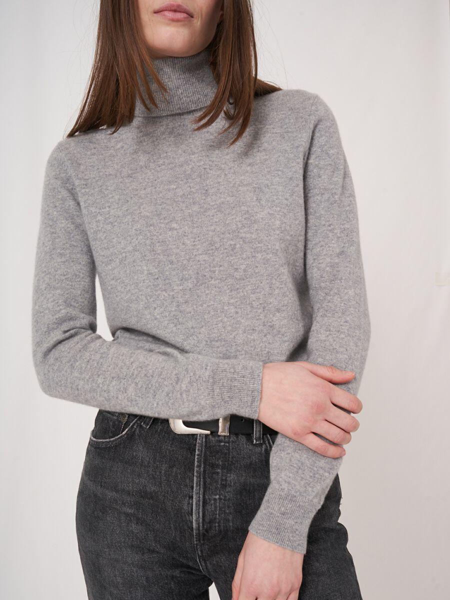 Repeat Cashmere Basic Organisch Cashmere Trui Met Rolkraag