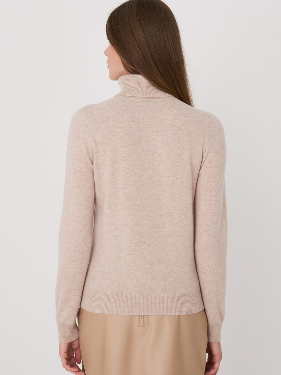 Repeat Cashmere Basic Organisch Cashmere Trui Met Rolkraag