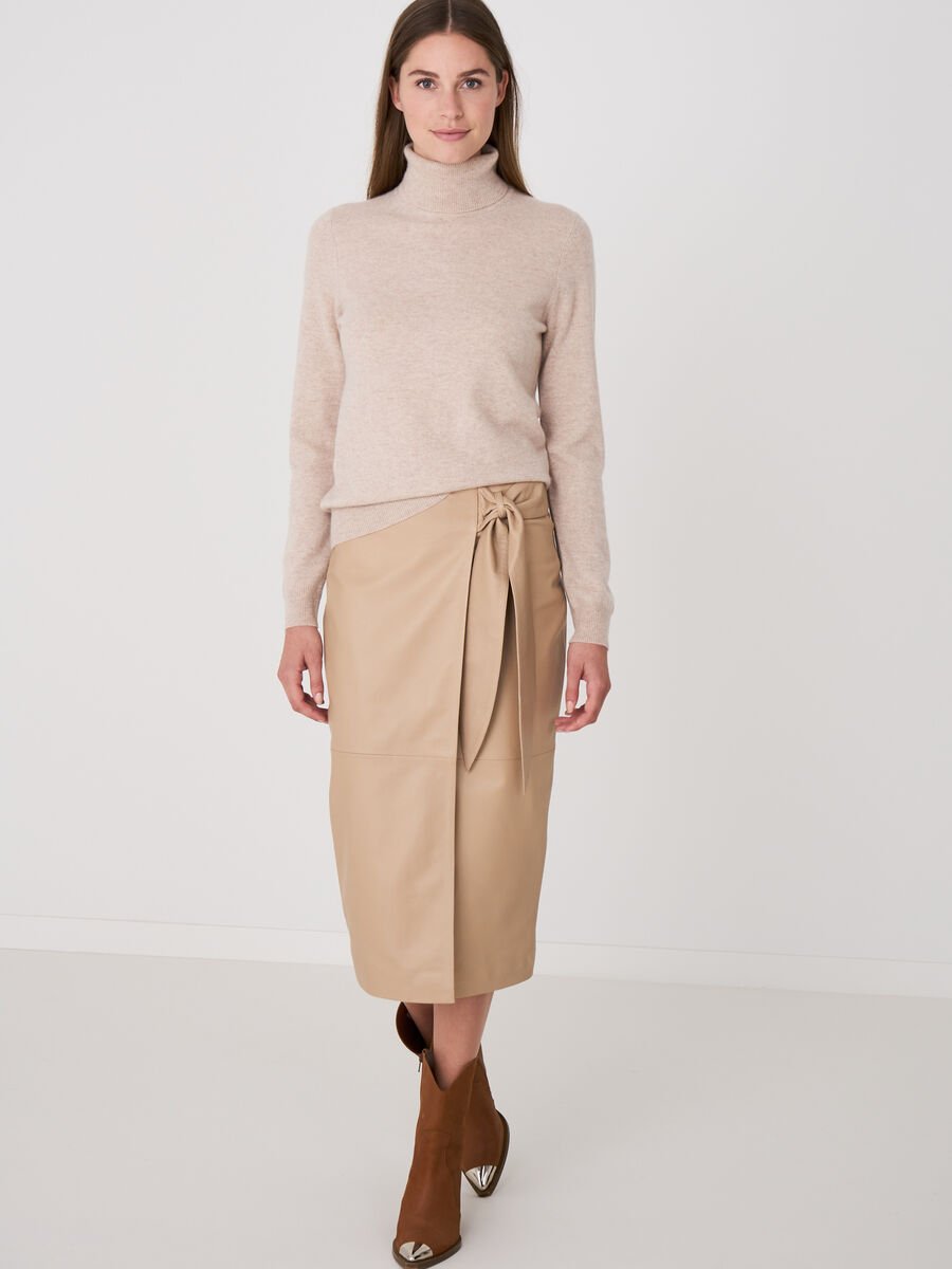 Repeat Cashmere Basic Organisch Cashmere Trui Met Rolkraag