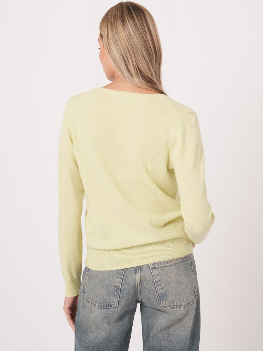 Repeat Cashmere Basic Organisch Cashmere V-hals Trui