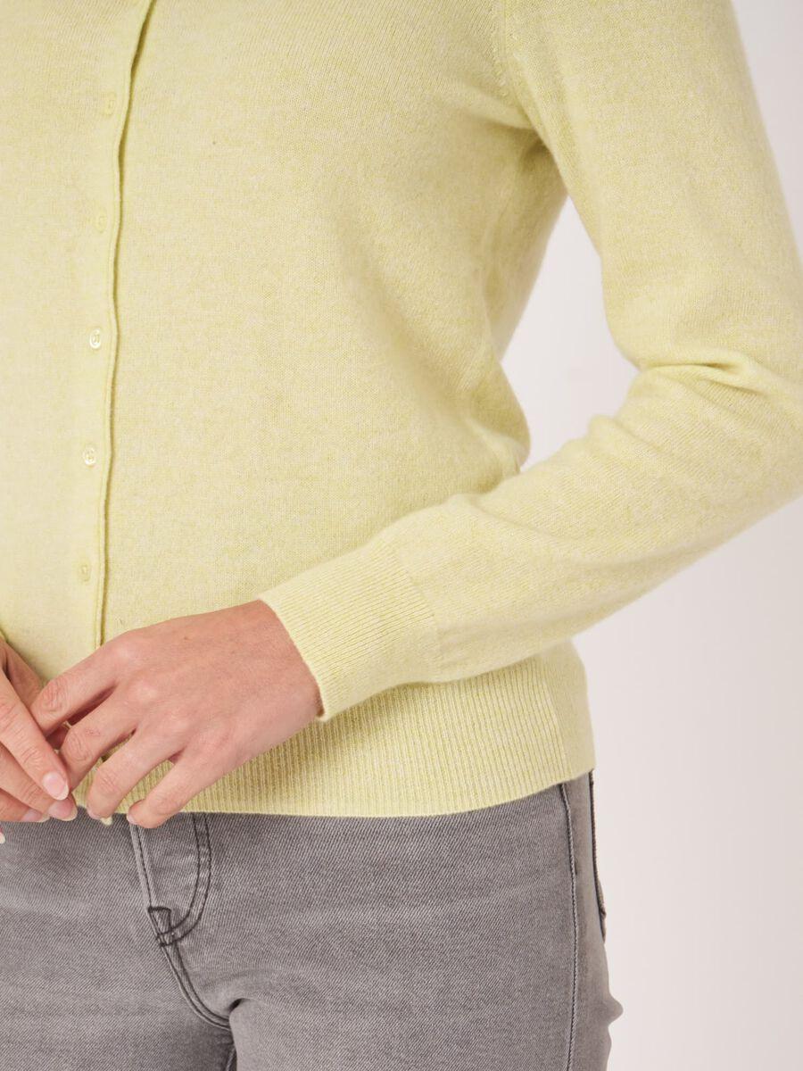 Repeat Cashmere Basic Organisch Cashmere Vest Met Ronde Hals