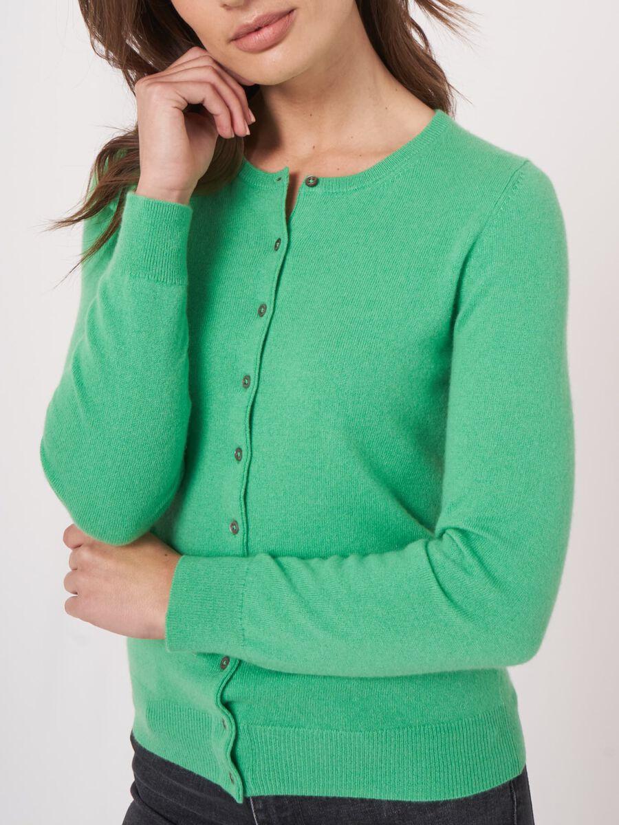 Repeat Cashmere Basic Organisch Cashmere Vest Met Ronde Hals