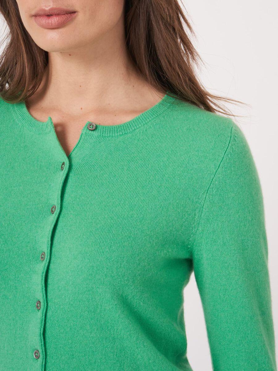 Repeat Cashmere Basic Organisch Cashmere Vest Met Ronde Hals