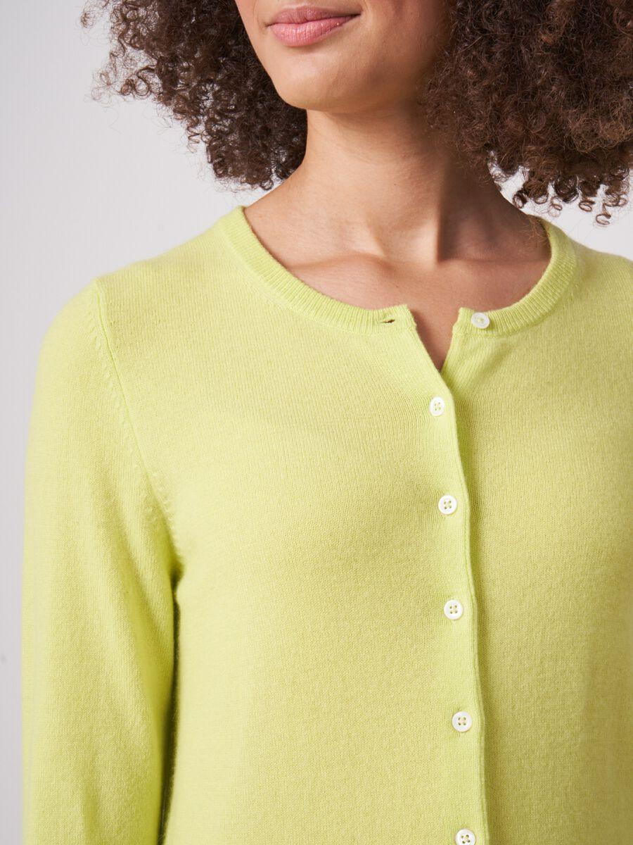 Repeat Cashmere Basic Organisch Cashmere Vest Met Ronde Hals