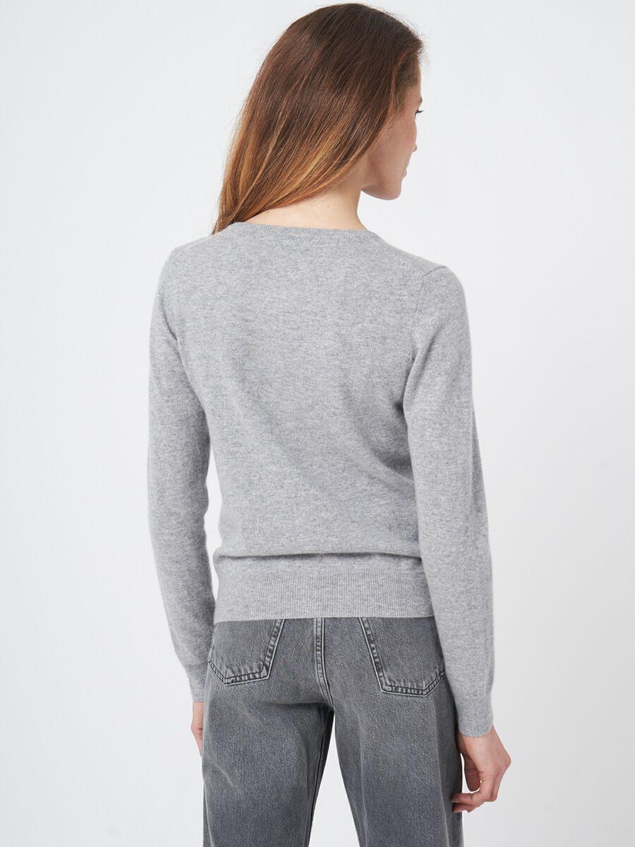 Repeat Cashmere Basic Organisch Cashmere Vest Met Ronde Hals