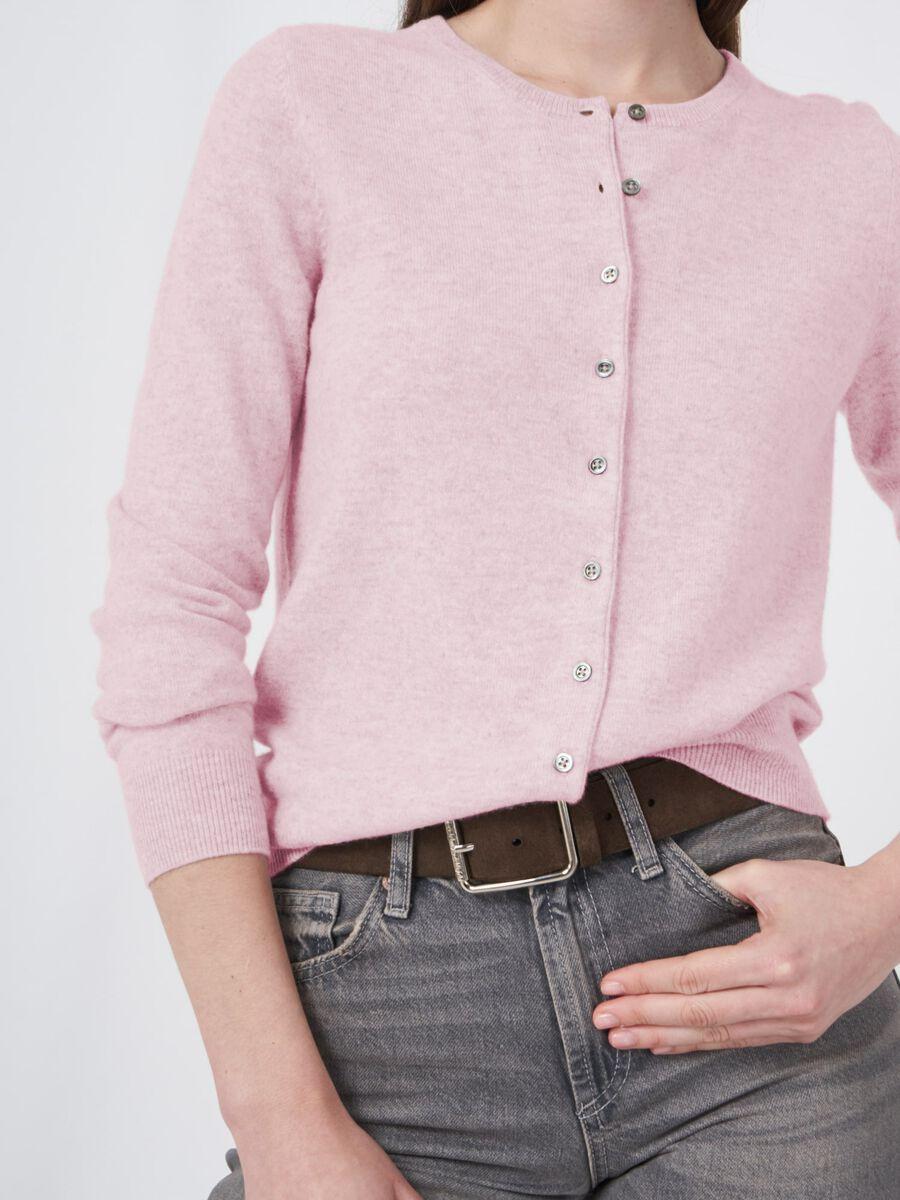 Repeat Cashmere Basic Organisch Cashmere Vest Met Ronde Hals