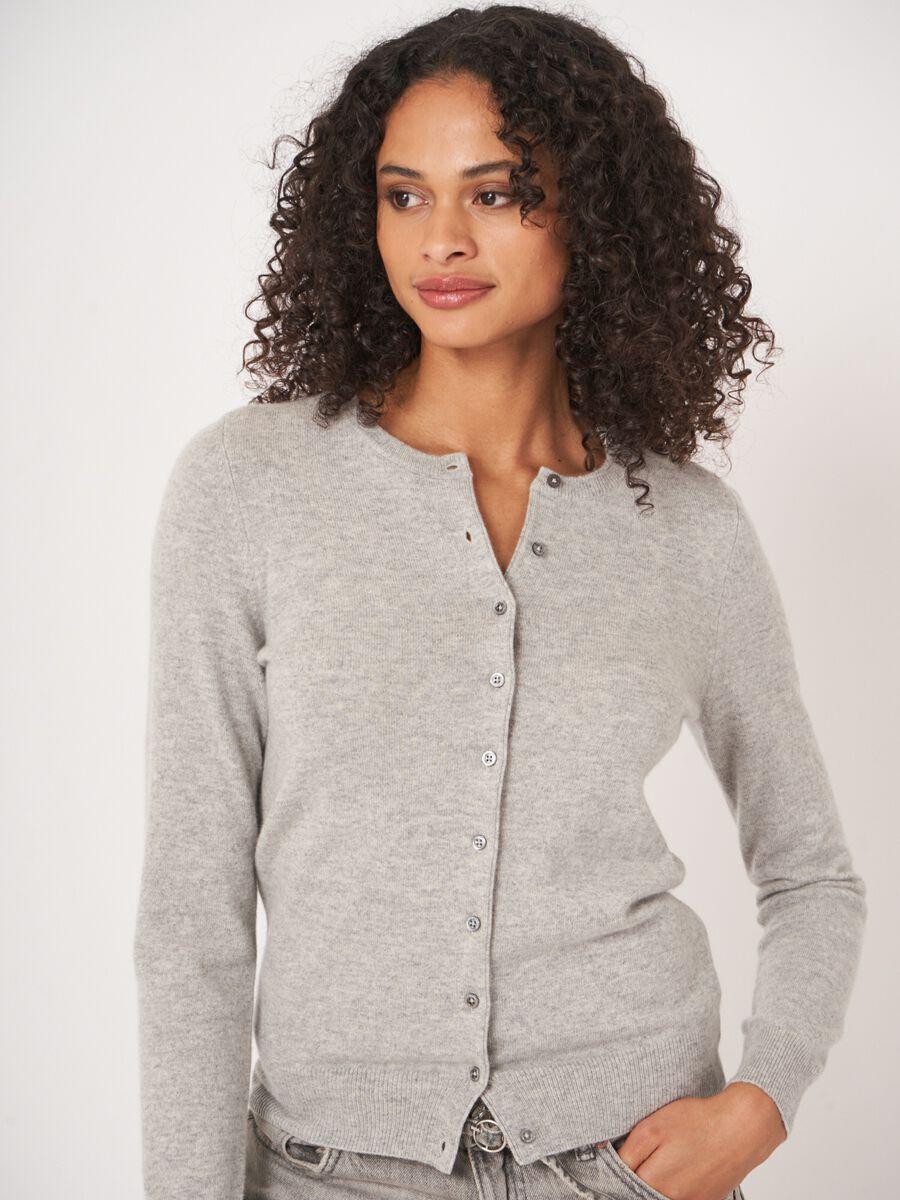 Repeat Cashmere Basic Organisch Cashmere Vest Met Ronde Hals