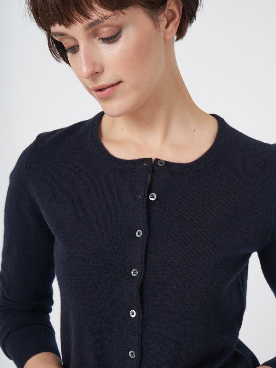 Repeat Cashmere Basic Organisch Cashmere Vest Met Ronde Hals