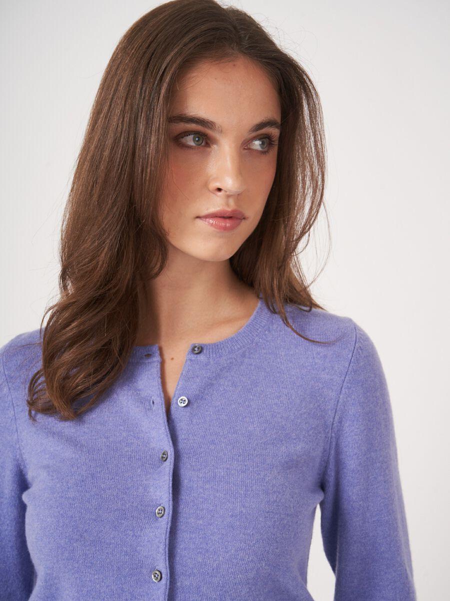 Repeat Cashmere Basic Organisch Cashmere Vest Met Ronde Hals