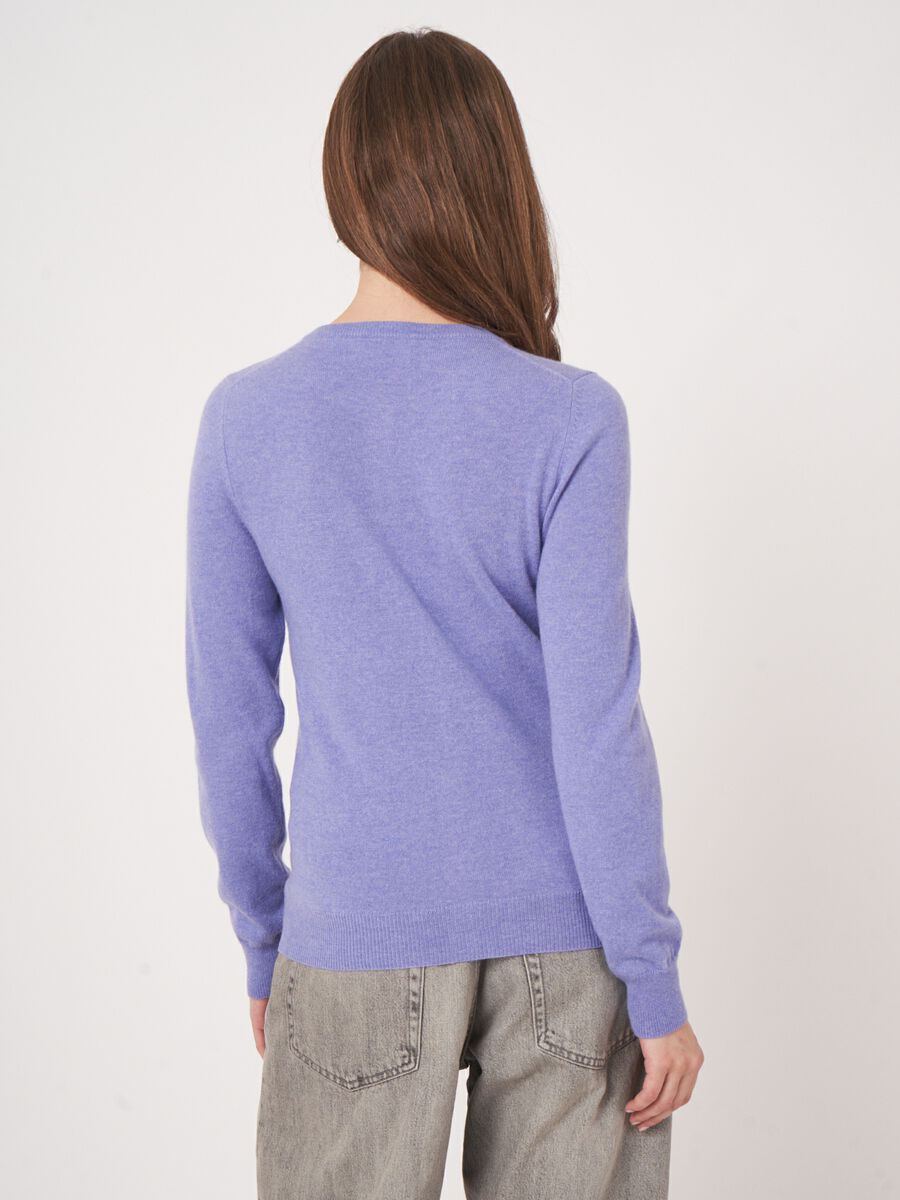 Repeat Cashmere Basic Organisch Cashmere Vest Met Ronde Hals