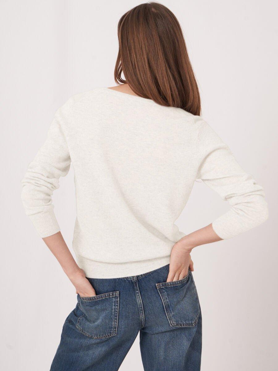 Repeat Cashmere Basic Organisch Cashmere Vest Met V-hals