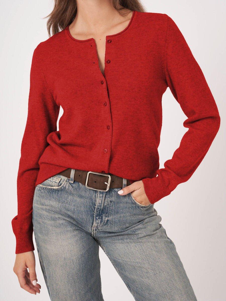 Repeat Cashmere Basic Vest Met Ronde Hals Van Cashmere Wolmix