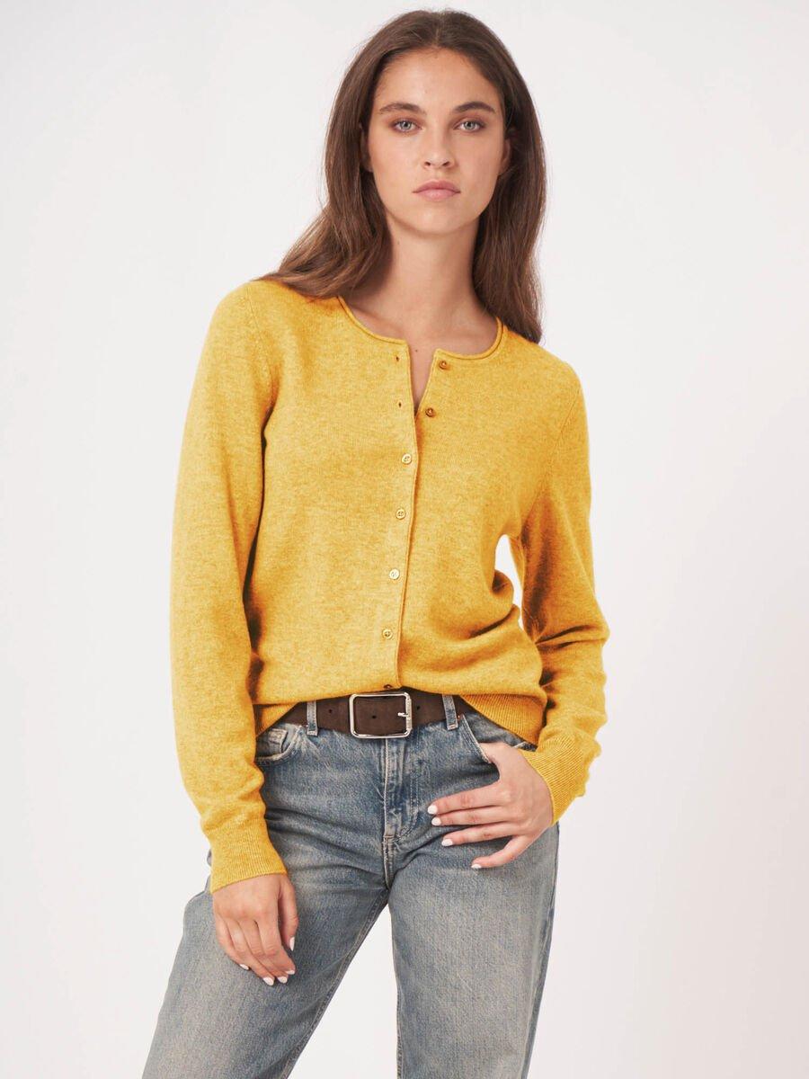 Repeat Cashmere Basic Vest Met Ronde Hals Van Cashmere Wolmix