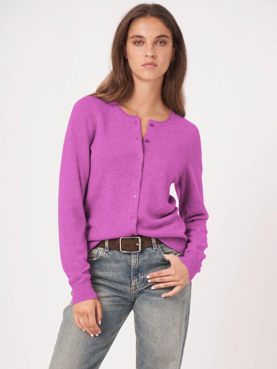 Repeat Cashmere Basic Vest Met Ronde Hals Van Cashmere Wolmix