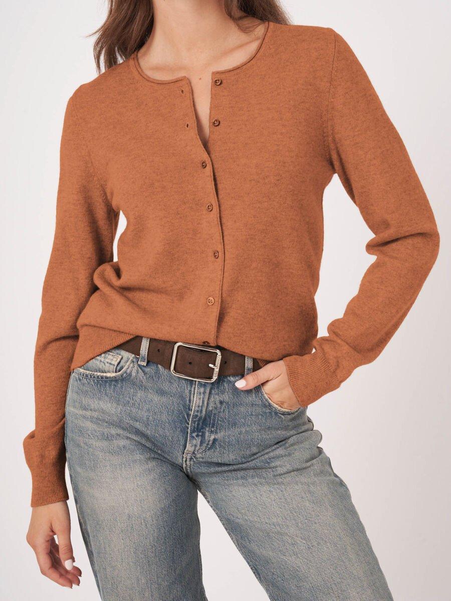 Repeat Cashmere Basic Vest Met Ronde Hals Van Cashmere Wolmix