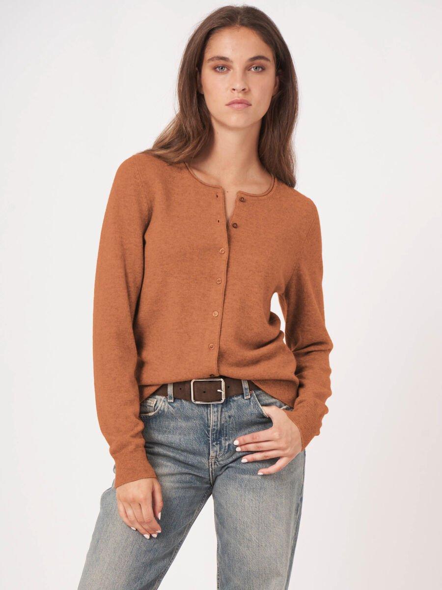 Repeat Cashmere Basic Vest Met Ronde Hals Van Cashmere Wolmix