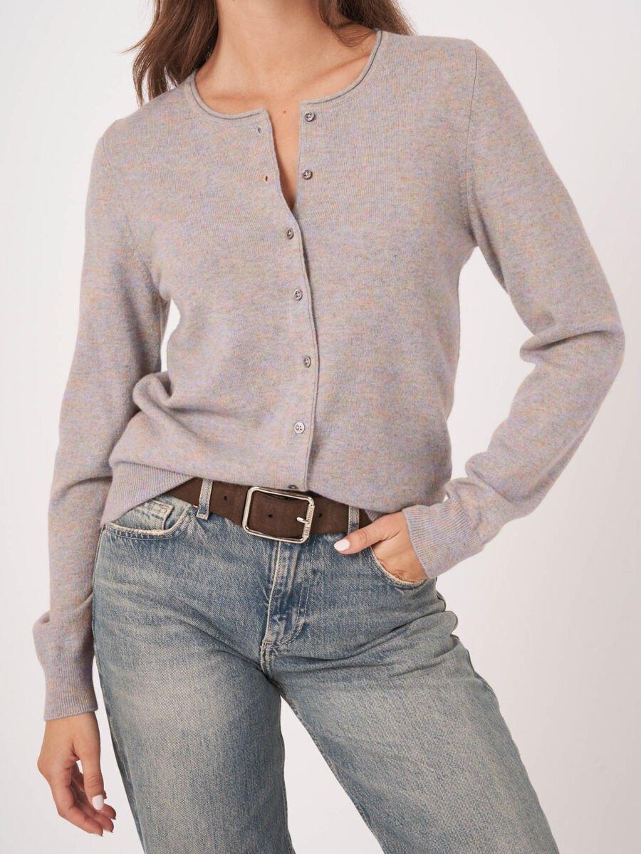 Repeat Cashmere Basic Vest Met Ronde Hals Van Cashmere Wolmix