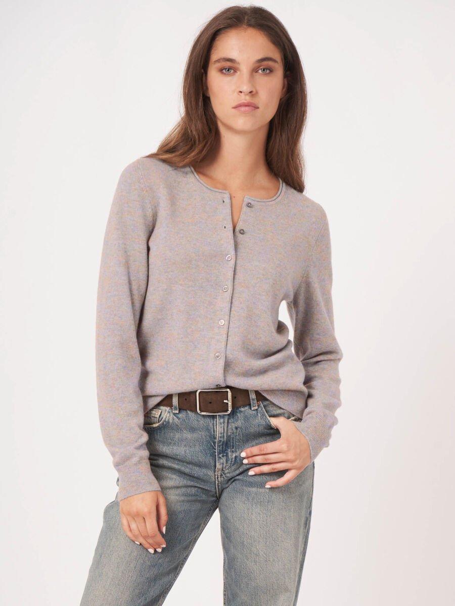 Repeat Cashmere Basic Vest Met Ronde Hals Van Cashmere Wolmix