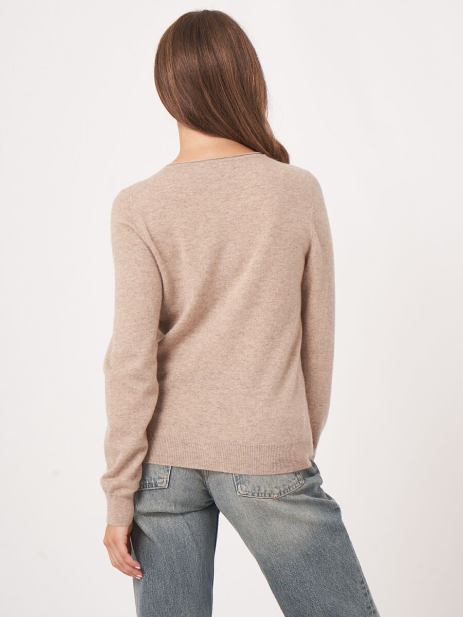 Repeat Cashmere Basic Vest Met Ronde Hals Van Cashmere Wolmix