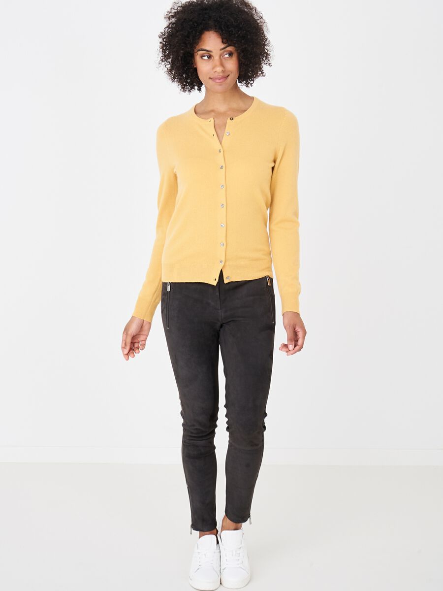 Repeat Cashmere Basic Vest Met Ronde Hals Van Zuiver Cashmere