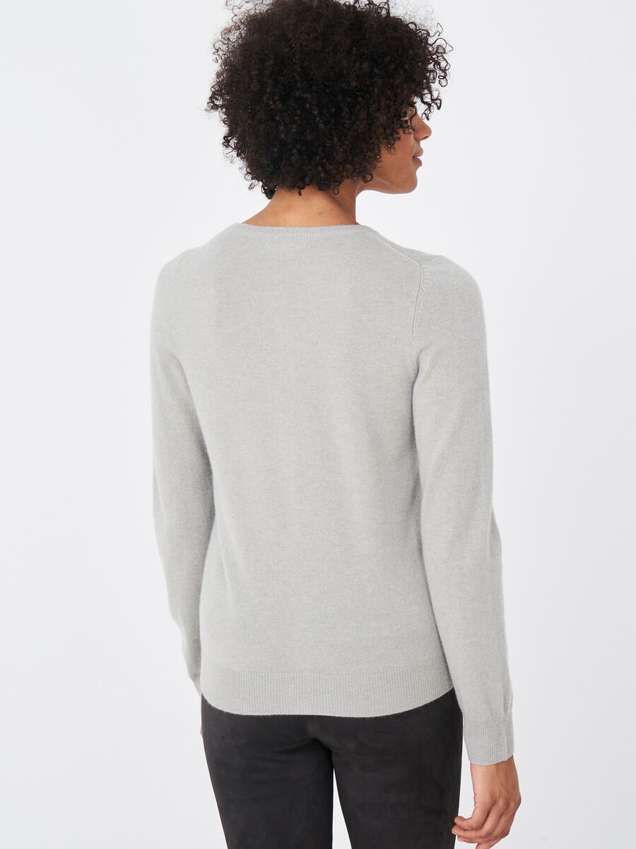 Repeat Cashmere Basic Vest Met Ronde Hals Van Zuiver Cashmere
