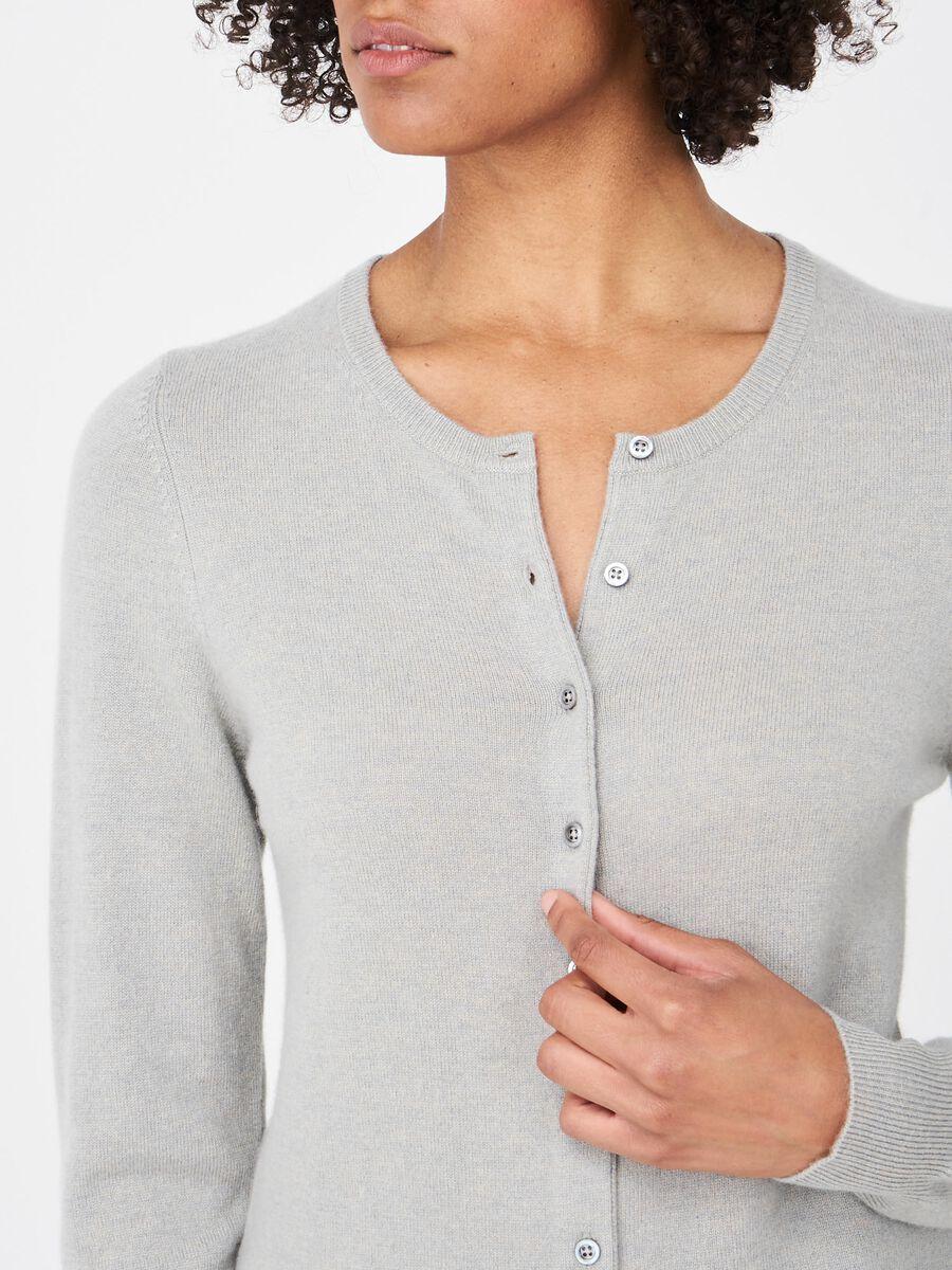 Repeat Cashmere Basic Vest Met Ronde Hals Van Zuiver Cashmere