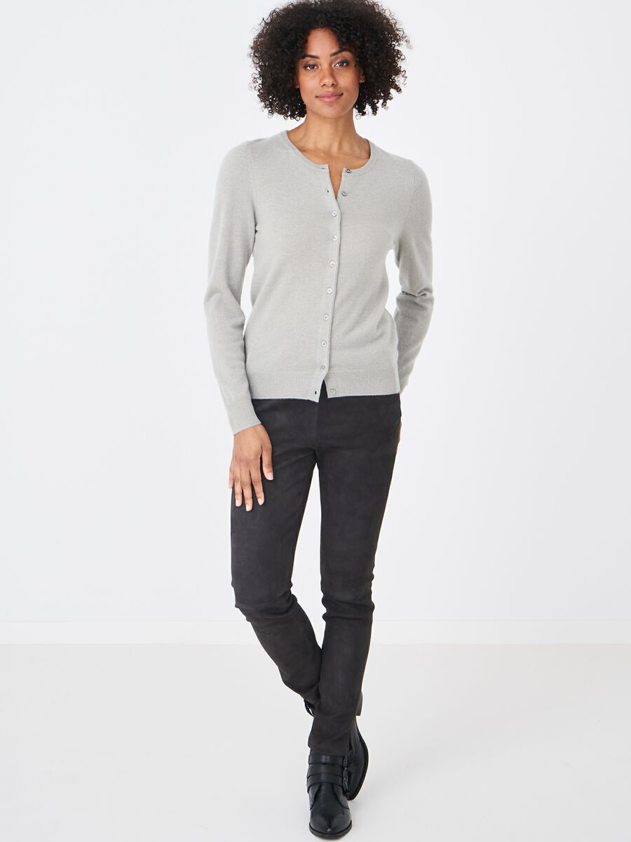 Repeat Cashmere Basic Vest Met Ronde Hals Van Zuiver Cashmere
