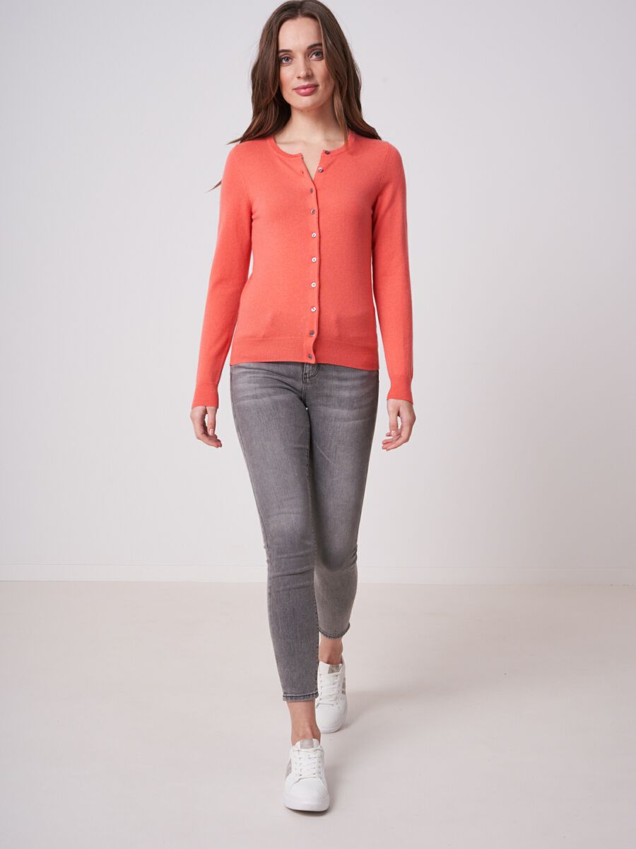 Repeat Cashmere Basic Vest Met Ronde Hals Van Zuiver Cashmere