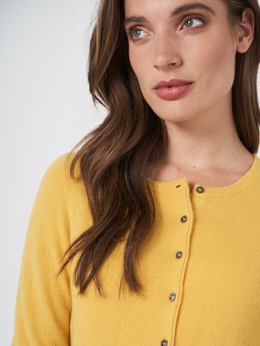 Repeat Cashmere Basic Vest Met Ronde Hals Van Zuiver Cashmere