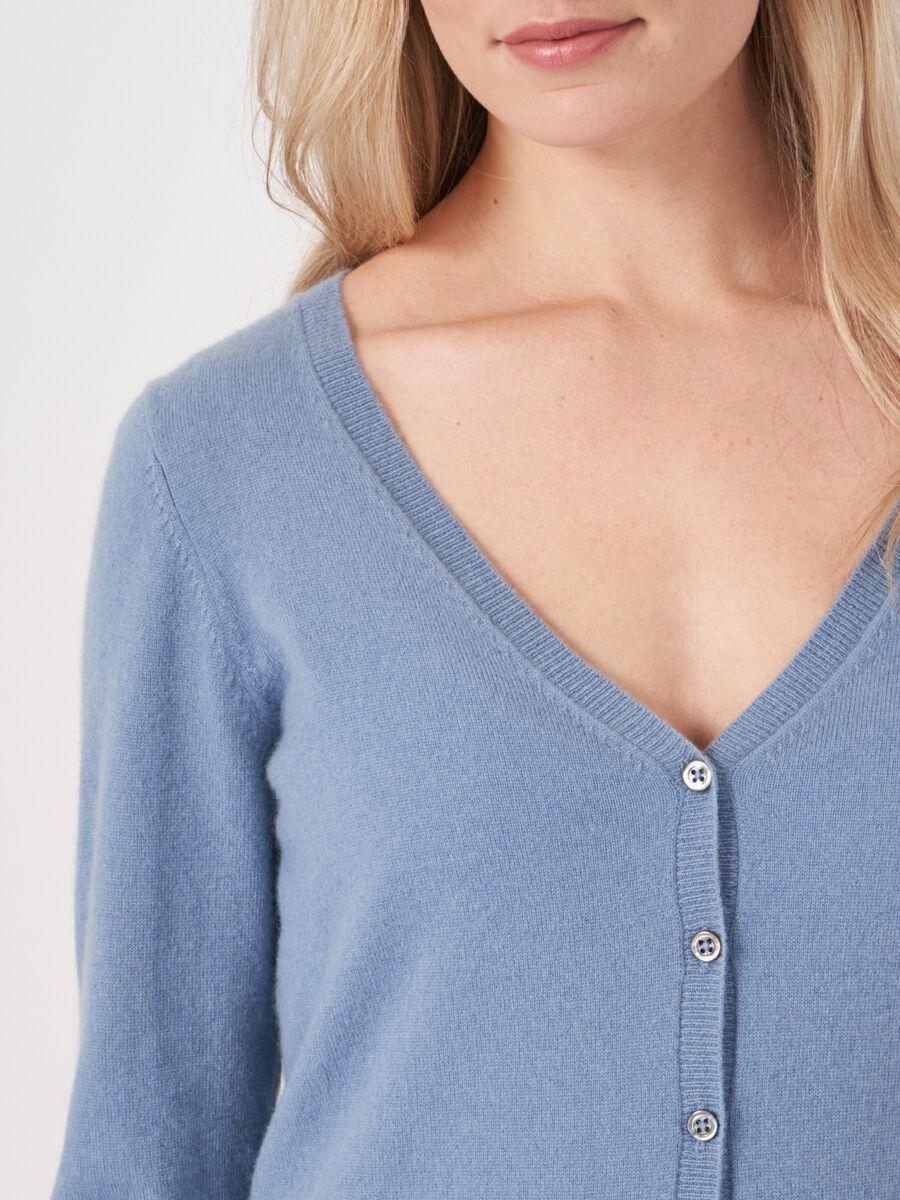 Repeat Cashmere Basic Vest Met V-hals Van Zuiver Cashmere