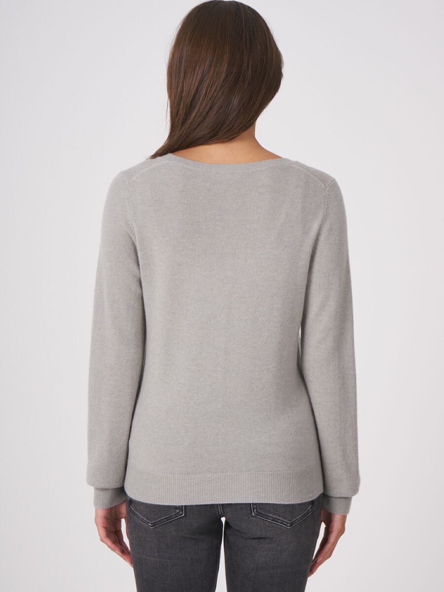 Repeat Cashmere Basic Vest Met V-hals Van Zuiver Cashmere