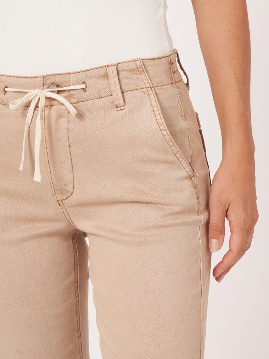 Repeat Cashmere Broek Met Trekkoord En Opgerolde Zoom